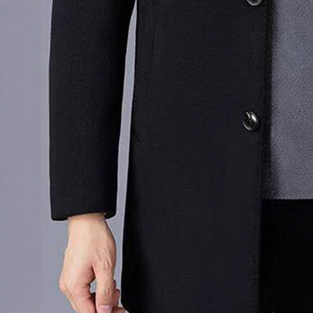 Men's classic transitional coat made of high-quality wool blend Lisslune