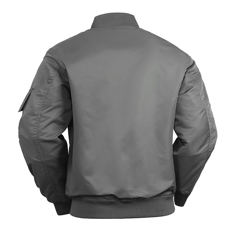 Men's stylish bomber jacket with elastic waistband and light inner lining Lisslune