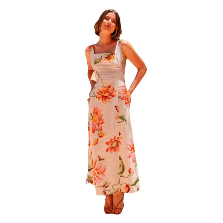 Ladies summer dress with floral patterns Lune London