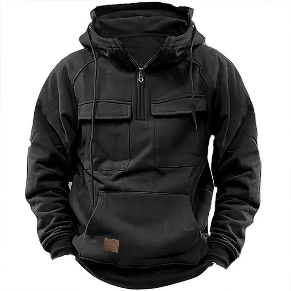 Men's functional hoodies with practical pockets Lisslune