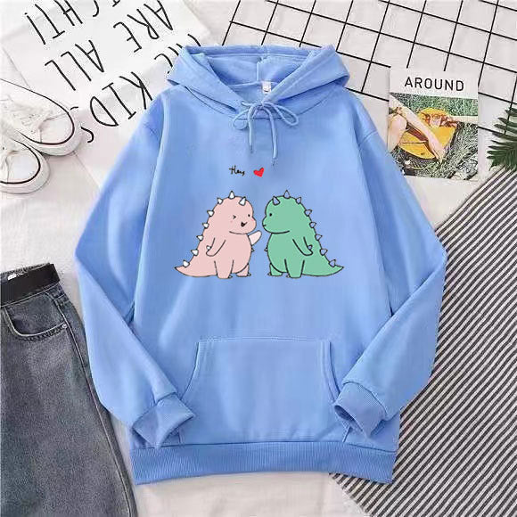 Women’s hoodie with playful dinosaur motif Lisslune