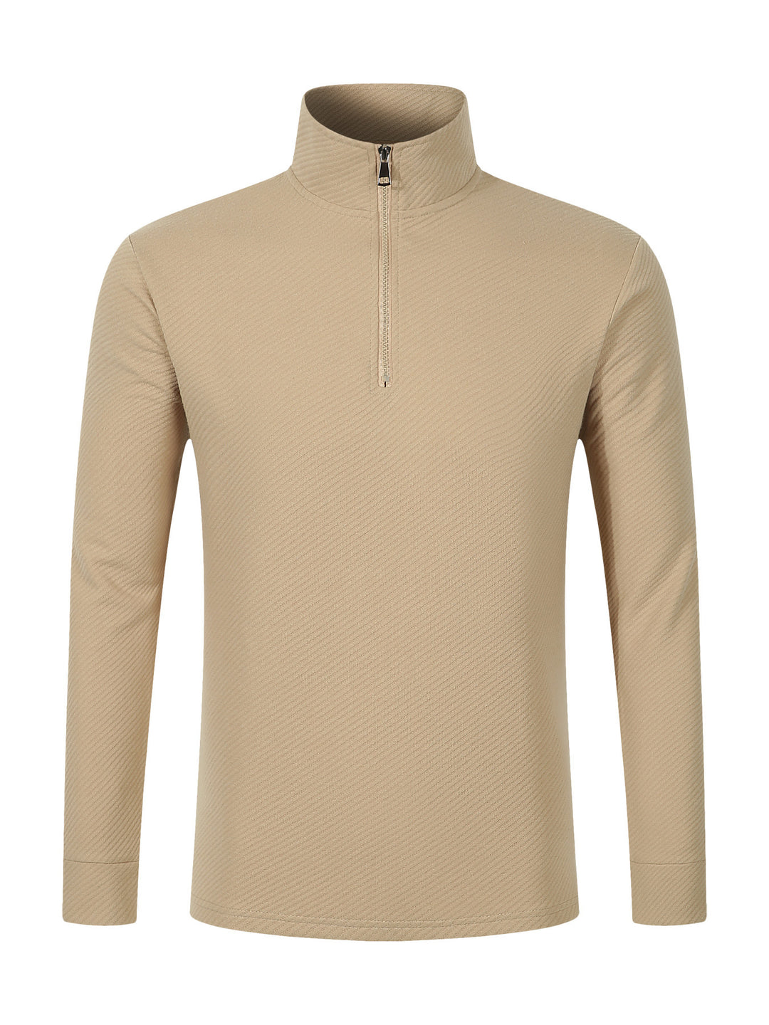 Men's functional long sleeve pullover with half zipper and innovative structural design Lisslune