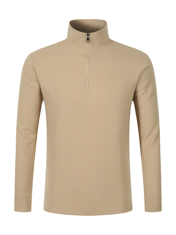 Men's functional pullover with short zipper and breathable material Lisslune