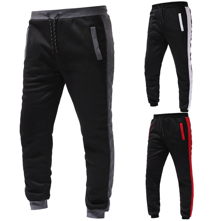 Men's Stylish Tracksuit Set with Contrasting Color Blocks Lisslune