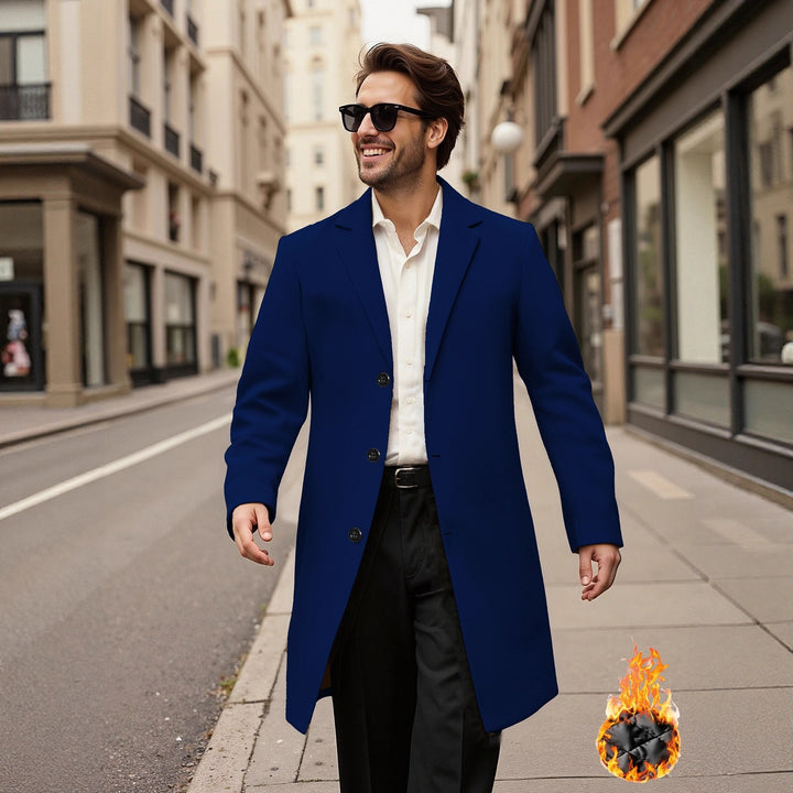 Men's elegant double-breasted coat Lisslune