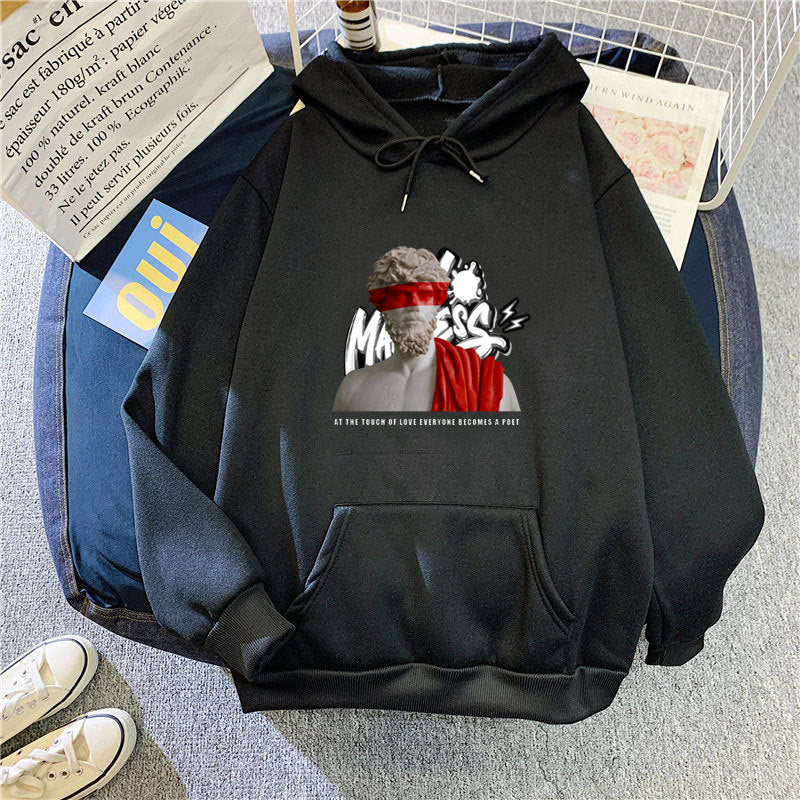 Women’s hoodie with modern graphic print and inspiring lettering Lisslune