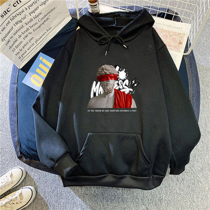 Women’s hoodie with modern graphic print and inspiring lettering Lisslune