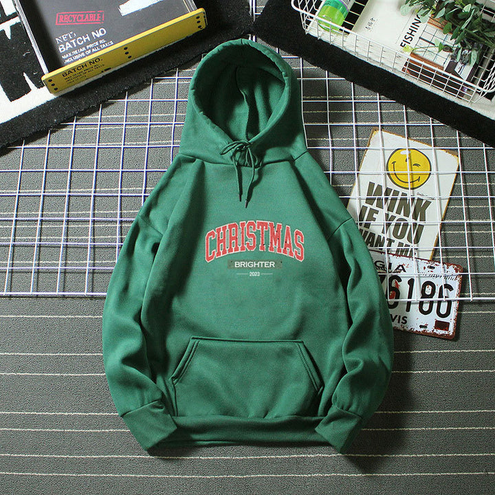Women's hooded sweatshirt with festive Christmas motif Lisslune