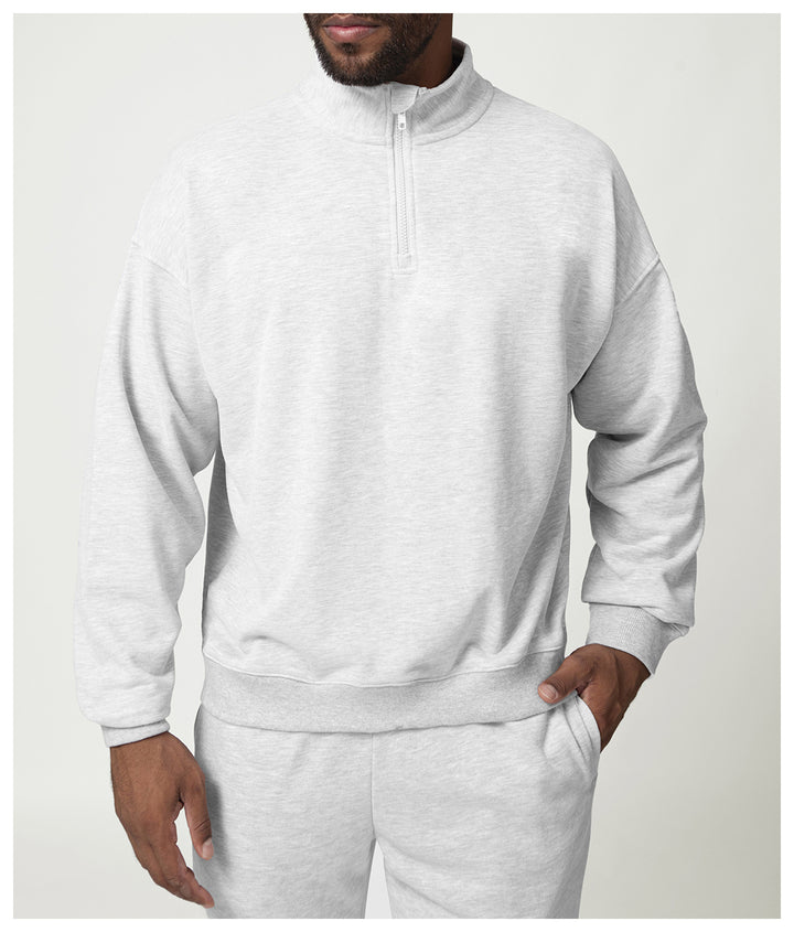 Men's Casual Sweater with Stand-Up Collar Lisslune