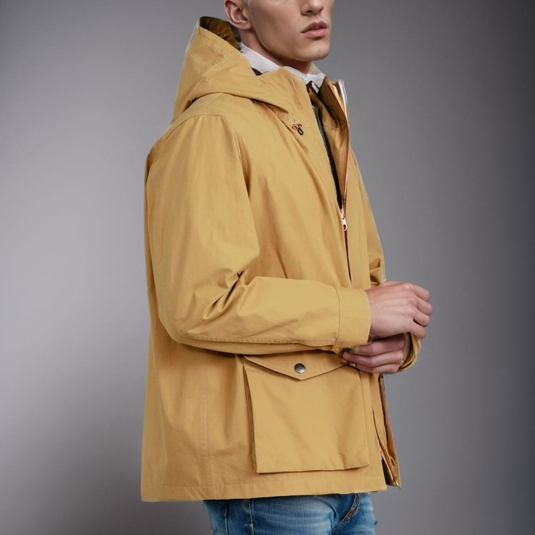 Men's functional transition jacket with adjustable hood collar Lisslune