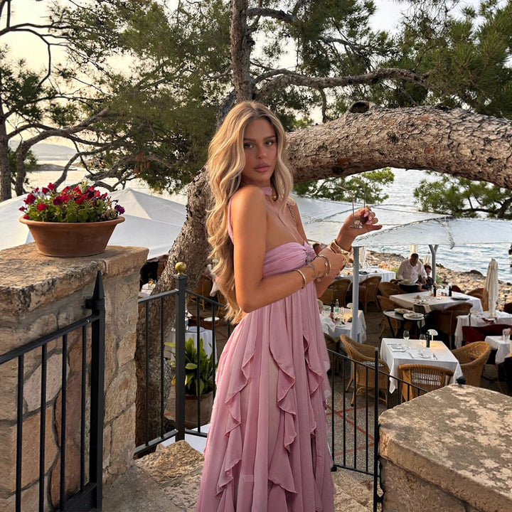 Damen Maxi-Kleid im Vintage-Stil Lisslune
