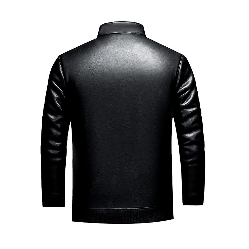 Men's Stylish Synthetic Leather Jacket Lisslune