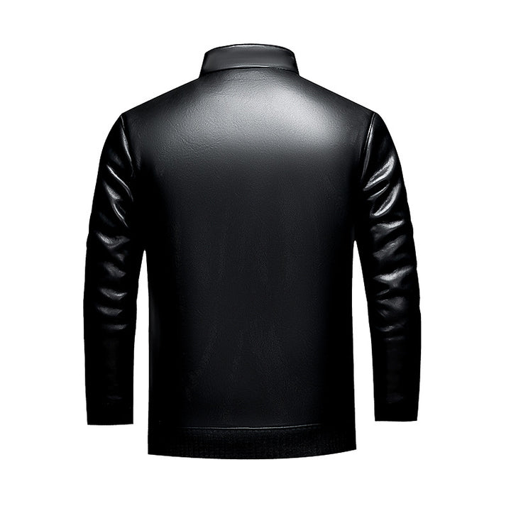 Men's Stylish Synthetic Leather Jacket Lisslune