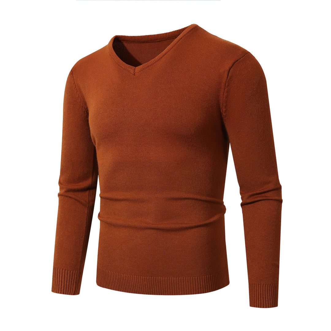 Men's elegant V-neck sweater made of high-quality cotton Lisslune