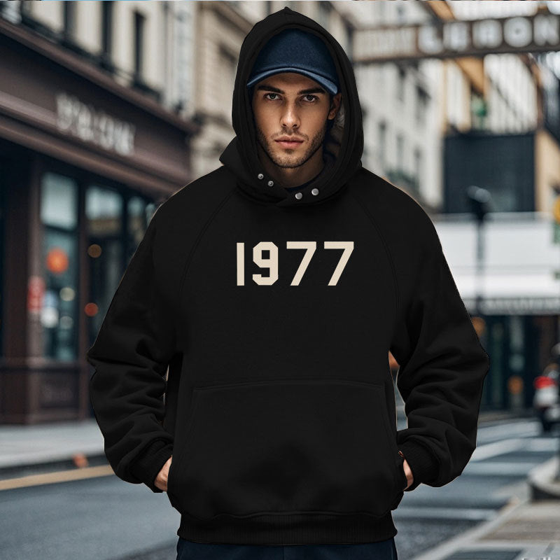 Men's Cozy Hoodie with Unique Design and Practical Pockets Lisslune