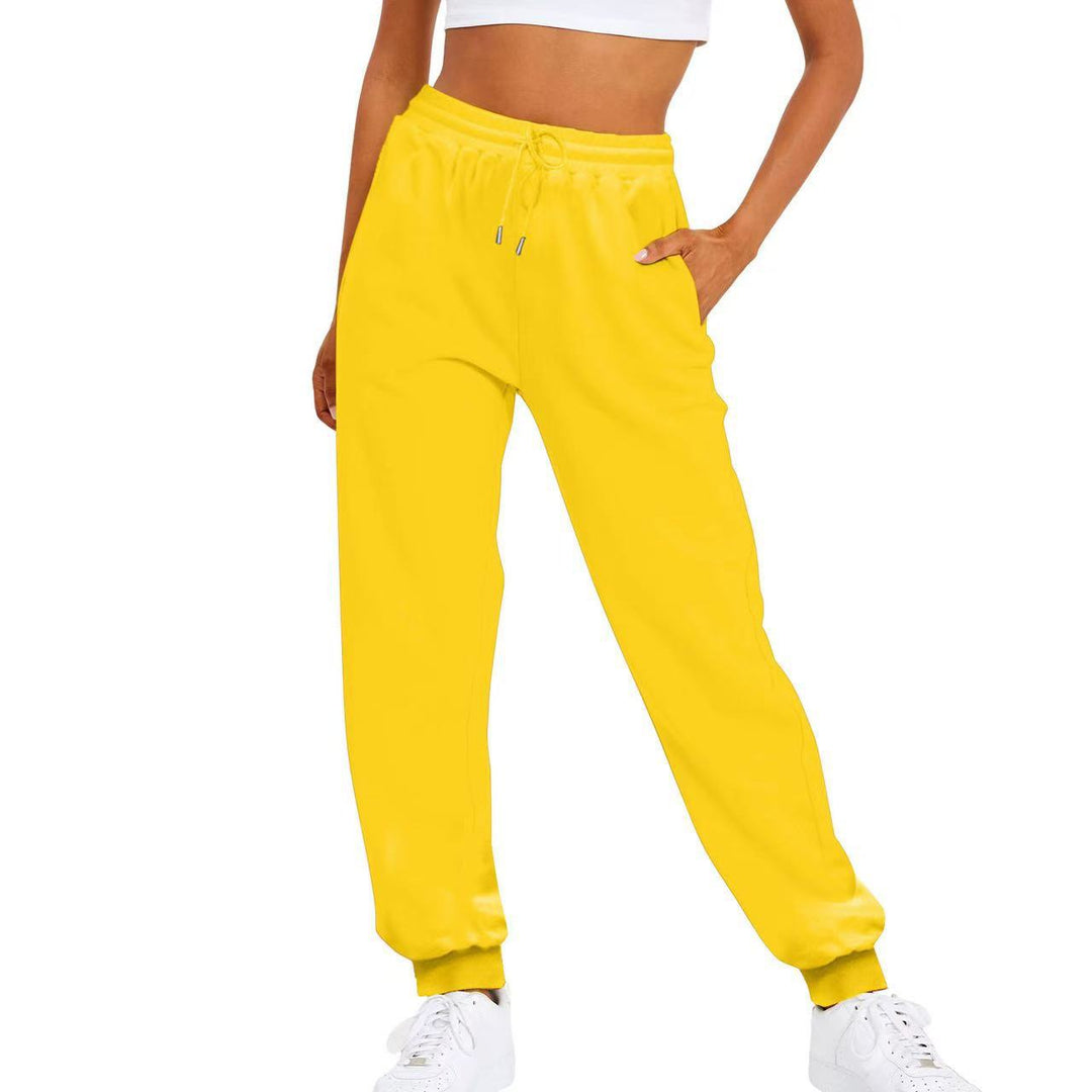Women's comfortable jogging pants with elastic waistband and side pockets Lisslune