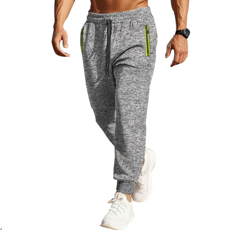 Men's sporty jogging pants with reflective zipper pockets Lisslune