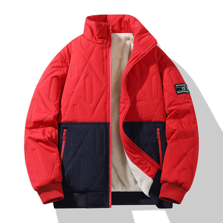 Men's insulated quilted jacket with high collar and soft inner lining Lisslune