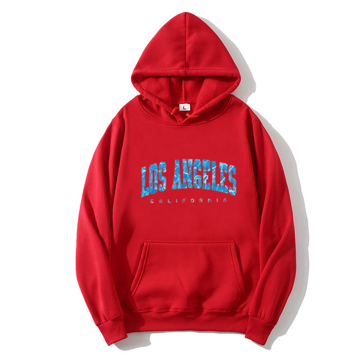 Women's hoodie with striking Los Angeles lettering Lisslune