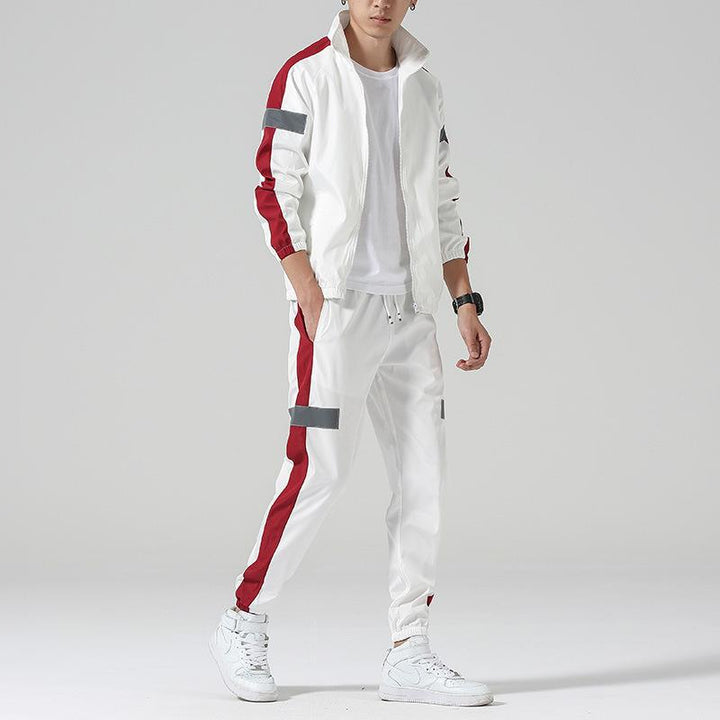 Men's sporty two-piece with fashionable contrast elements Lisslune
