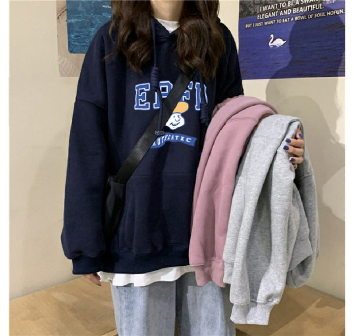 Women's hoodie with unique logo print Lisslune