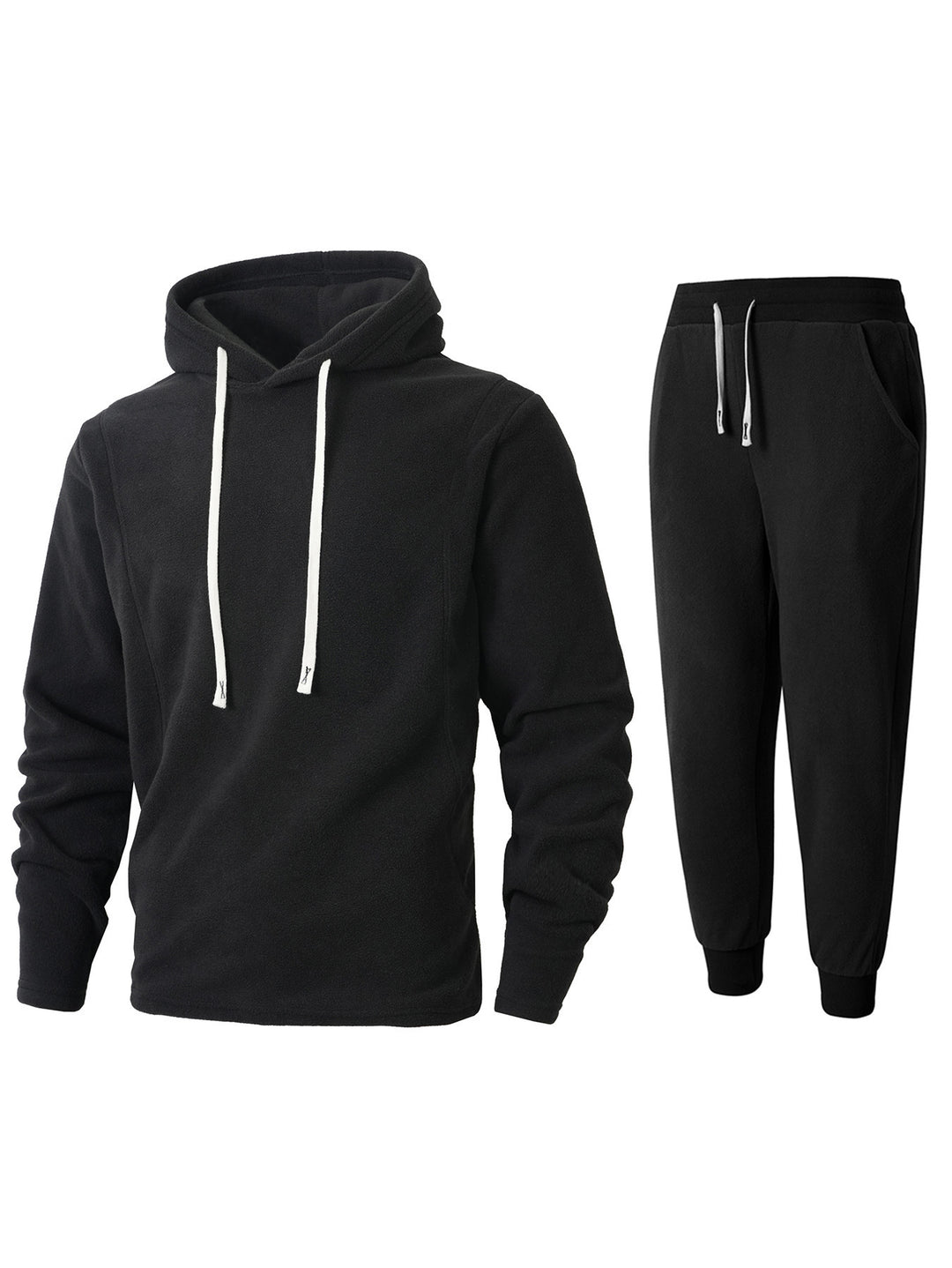 Men's Fleece Hoodie and Jogging Pants Set Lisslune