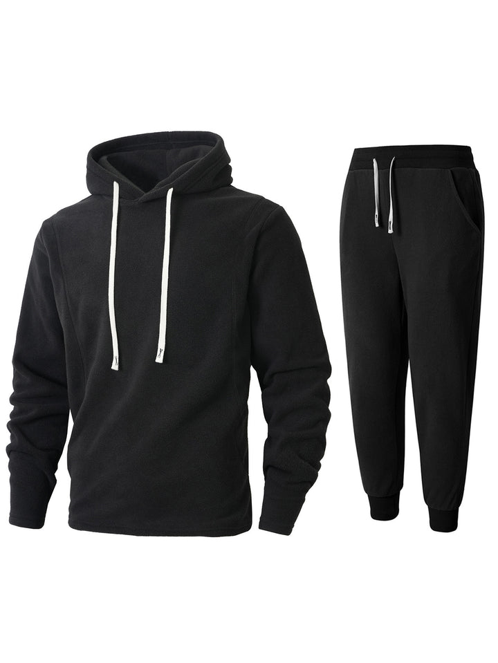 Men's Fleece Hoodie and Jogging Pants Set Lisslune