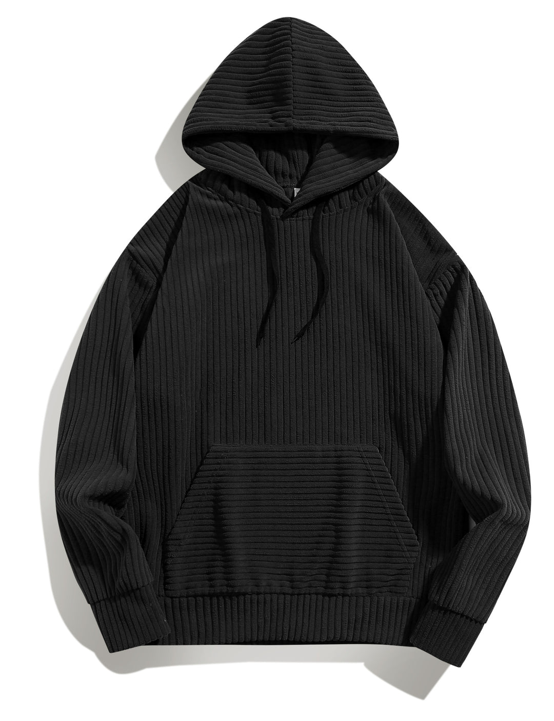 Men's casual hoodie with ribbed design and practical pockets Lisslune