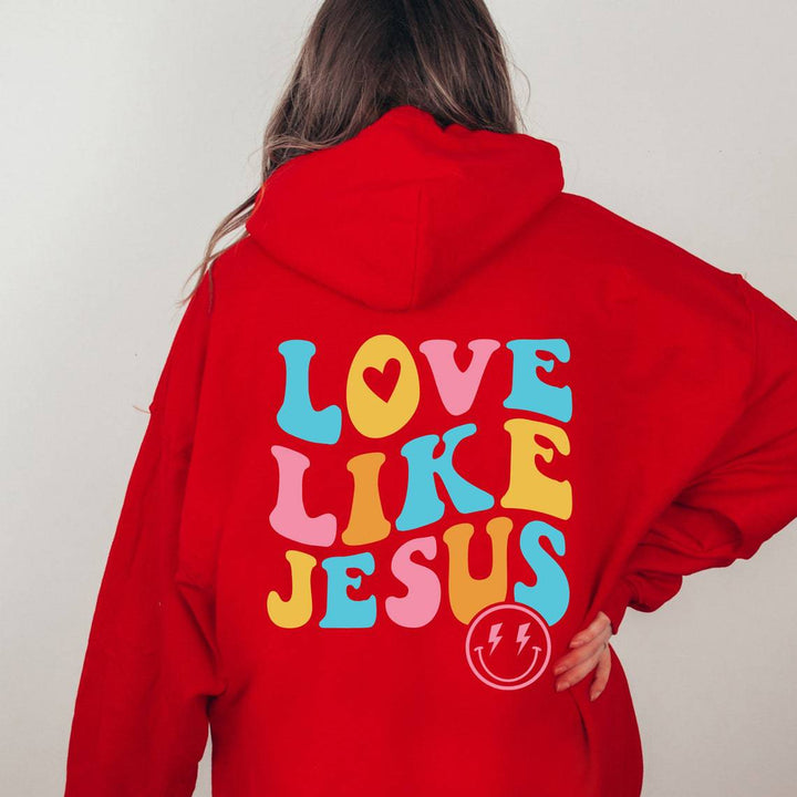 Women's Oversized Hoodie with Colorful Print Lisslune