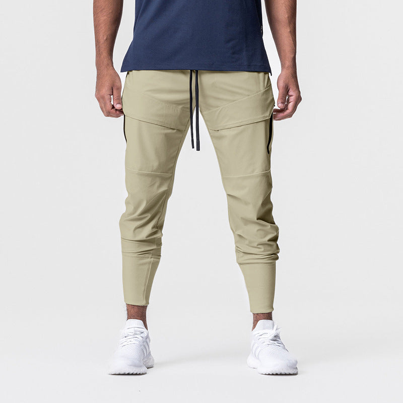 Men's Comfortable Cargo Pants with Innovative Pockets and Elastic Waistband Lisslune