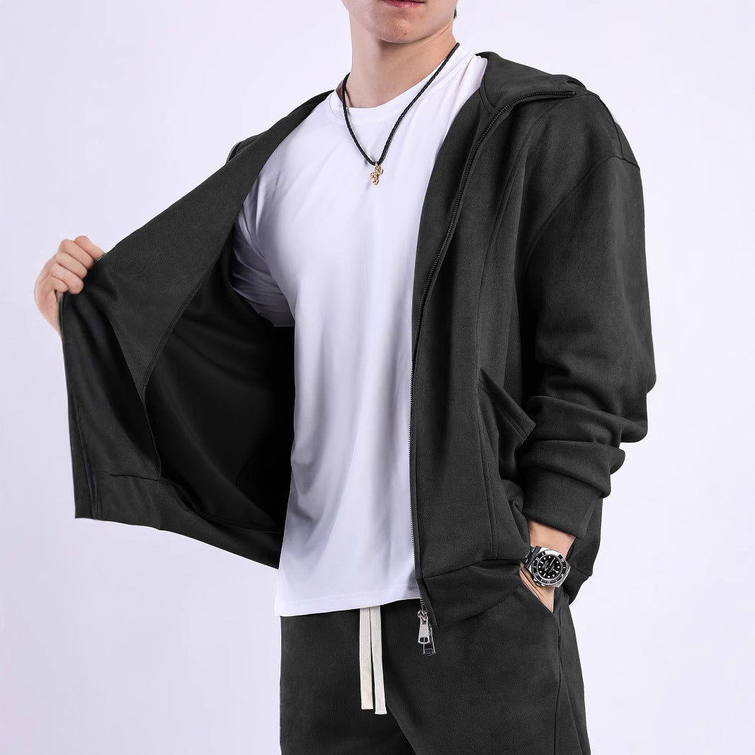 Men's fleece jacket with ergonomic cut and practical pockets Lisslune