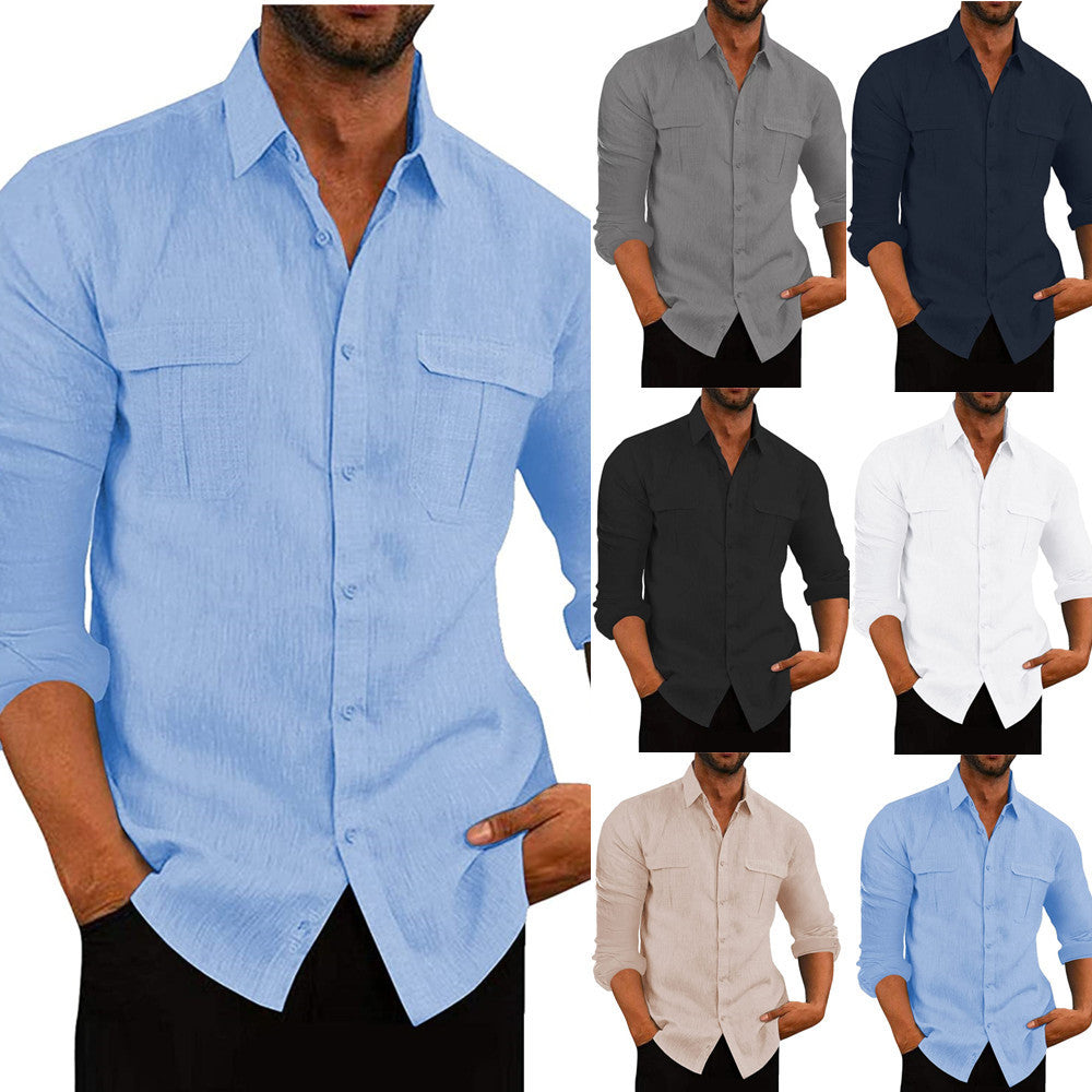 Men's shirt with two breast pockets and modern cut Lisslune