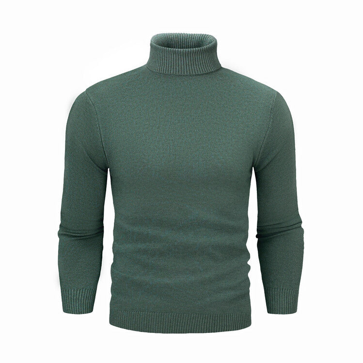 Men's elegant turtleneck sweater made of fine merino wool Lisslune