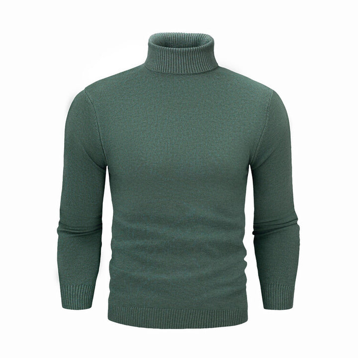 Men's elegant turtleneck sweater made of fine merino wool Lisslune