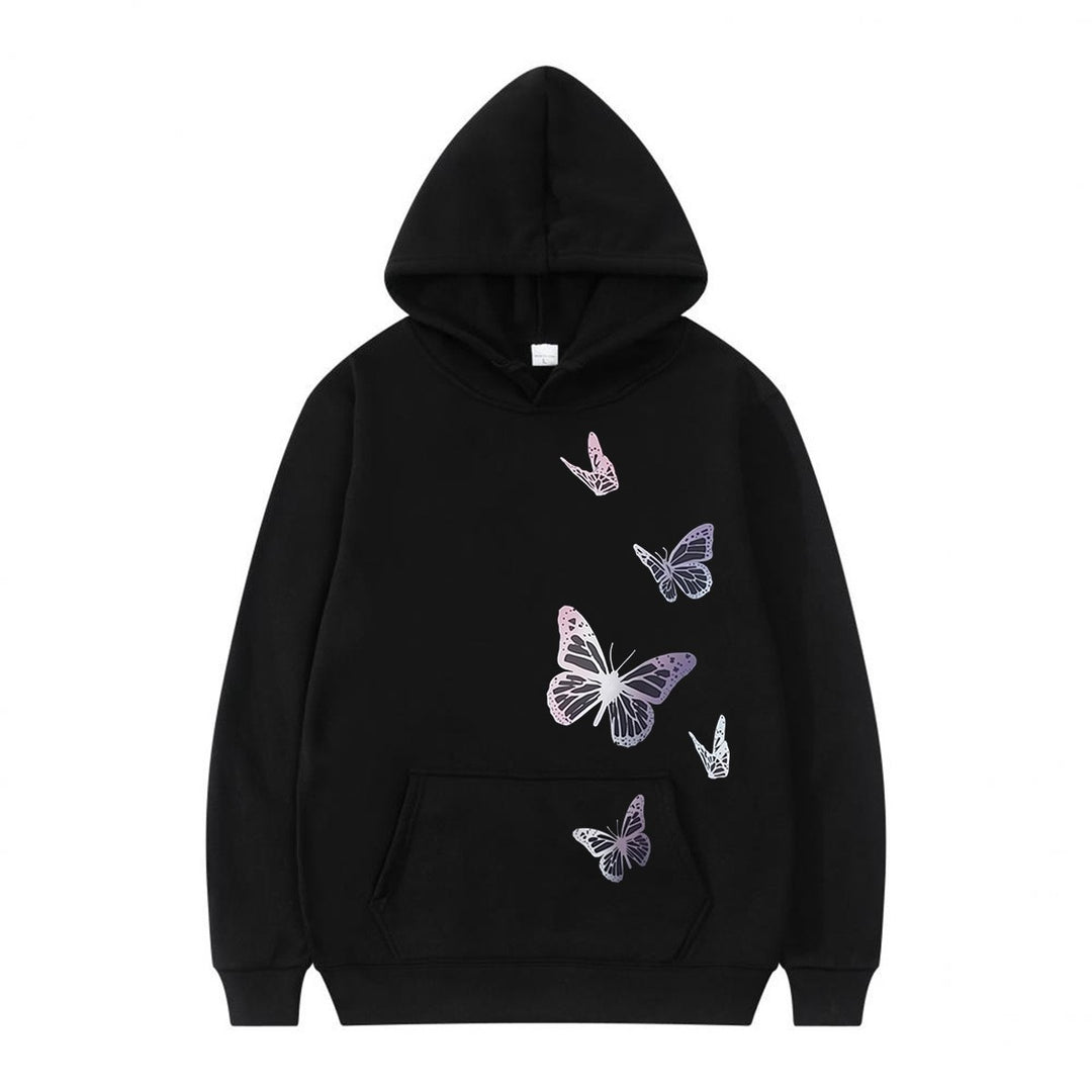 Women's hoodie with delicate butterfly motif Lisslune