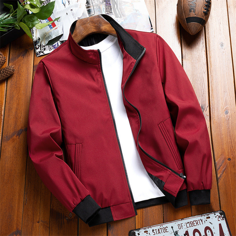 Men's Lightweight Casual Jacket with High Collar Lisslune