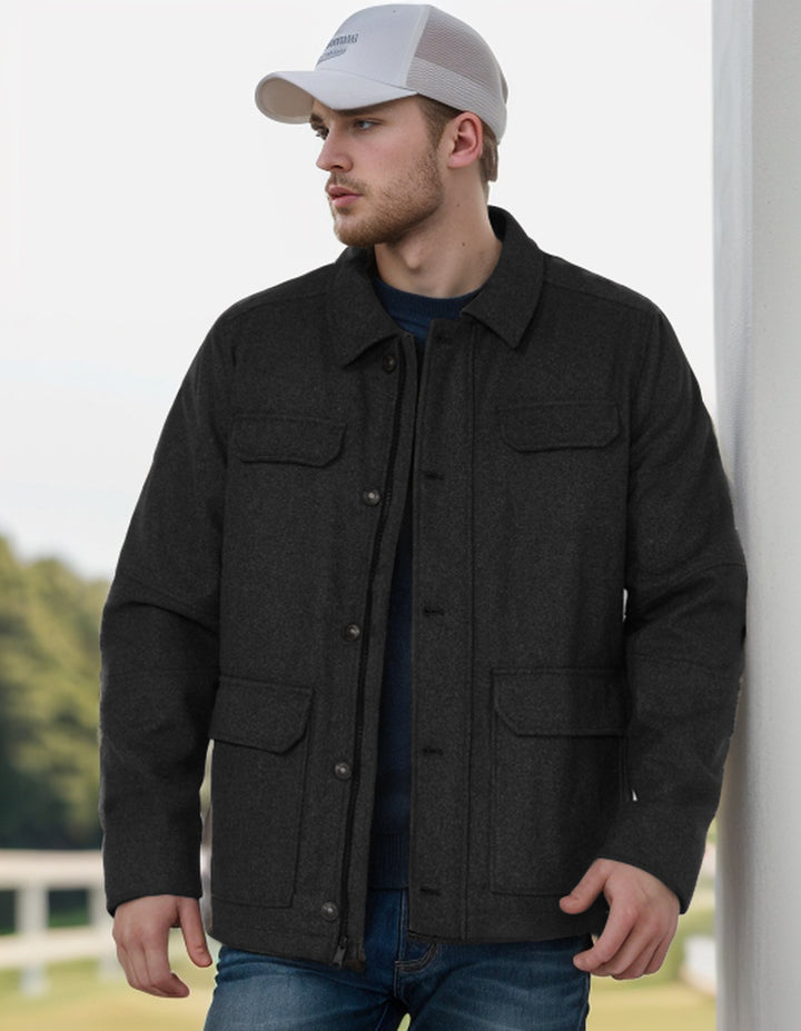Men's fashionable jacket with practical pockets Lisslune