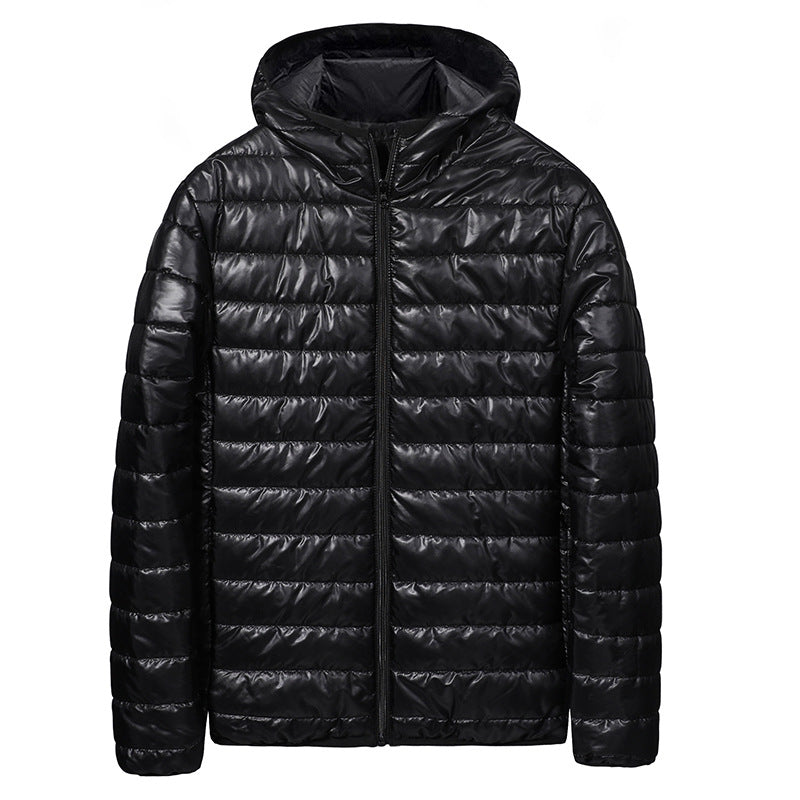 Men's lightweight quilted jacket with hood and water-repellent coating Lisslune