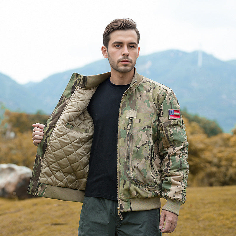 Men's fashionable bomber jacket with insulating inner lining and practical pockets Lisslune
