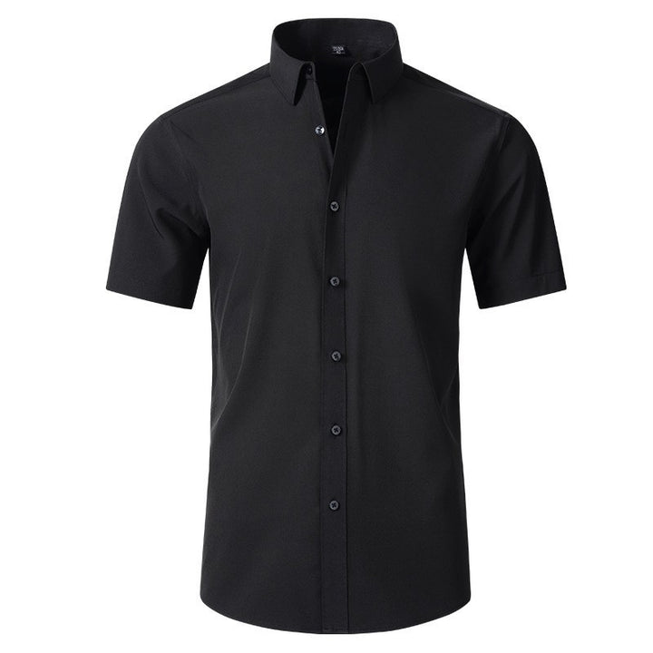 Men's short-sleeve shirt with modern button details and high-quality cotton Lisslune