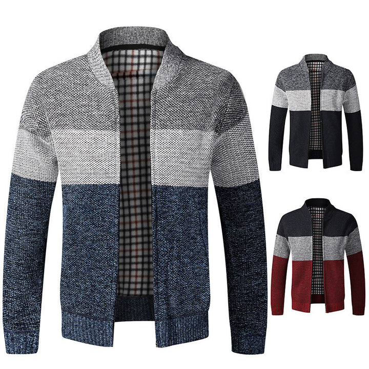 Men's sporty knitted cardigan with modern design Lisslune