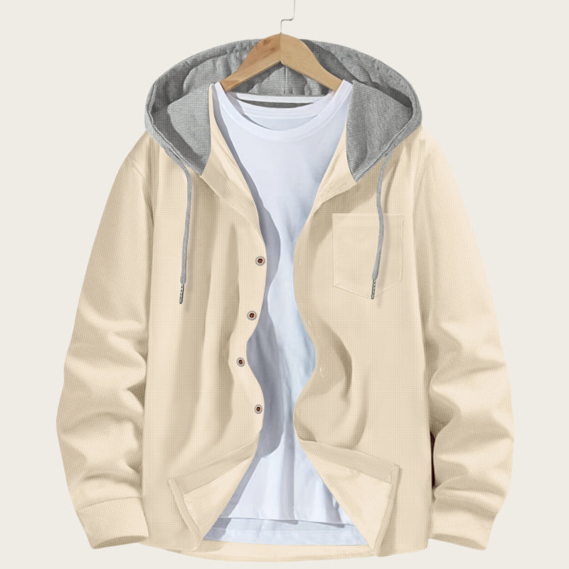 Men's lightweight jacket with integrated hood and practical pockets Lisslune