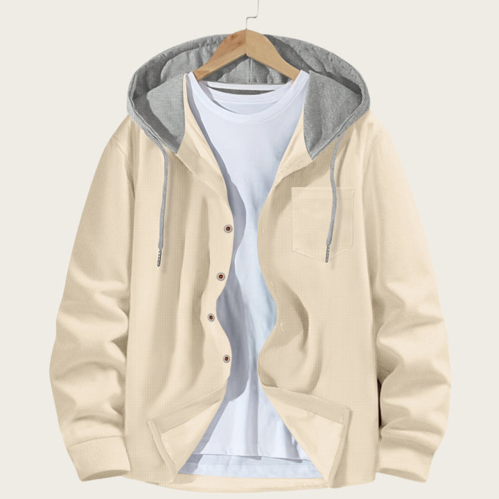 Men's lightweight jacket with integrated hood and practical pockets Lisslune