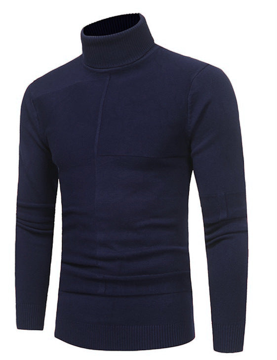 Men's High-Quality Turtleneck Sweater Made of Soft Knit Lisslune