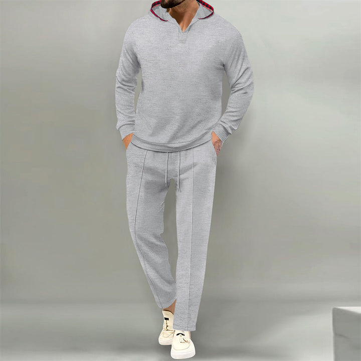 Men's Comfortable Waffle Structure Leisure Suit Lisslune