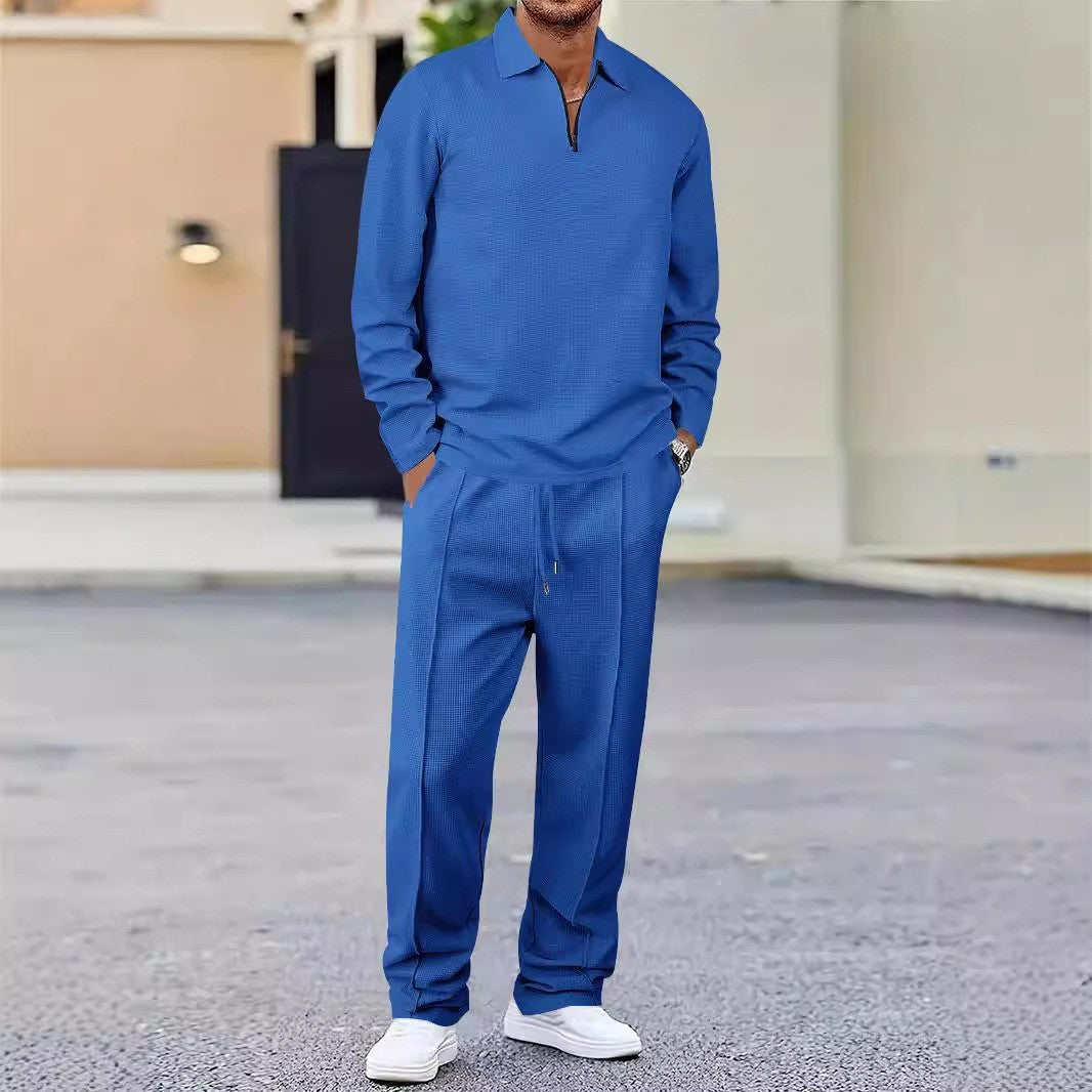 Men's Sports Hoodie and Stretch Pants Set with Breathable Structured Material Lisslune