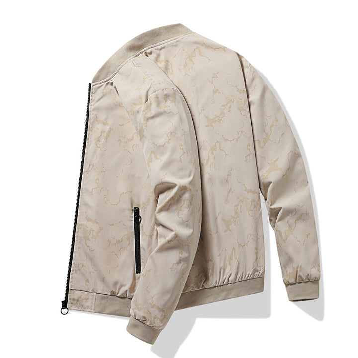 Men's sporty bomber jacket with innovative print Lisslune