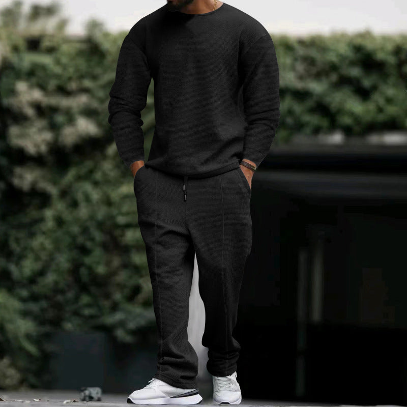 Men's Comfortable Casual Sweater with Matching Chino Pants Lisslune