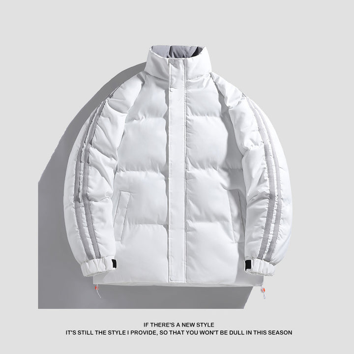 Men's Winter Quilted Jacket with Insulating Inner Lining and Adjustable Hood Lisslune