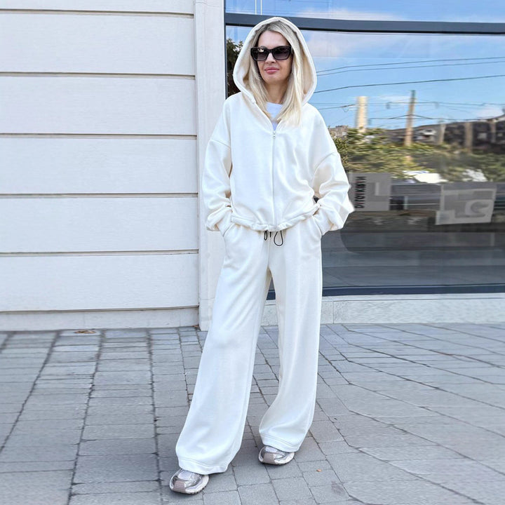 Women's Oversized Hoodie and Wide Pants Set Lisslune